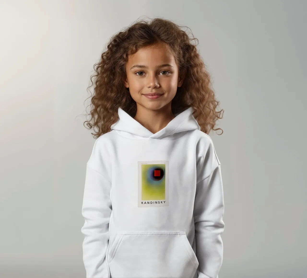 Kandinsky - Square in a Circle felpa bambino con cappuccio da ARTOTHEK