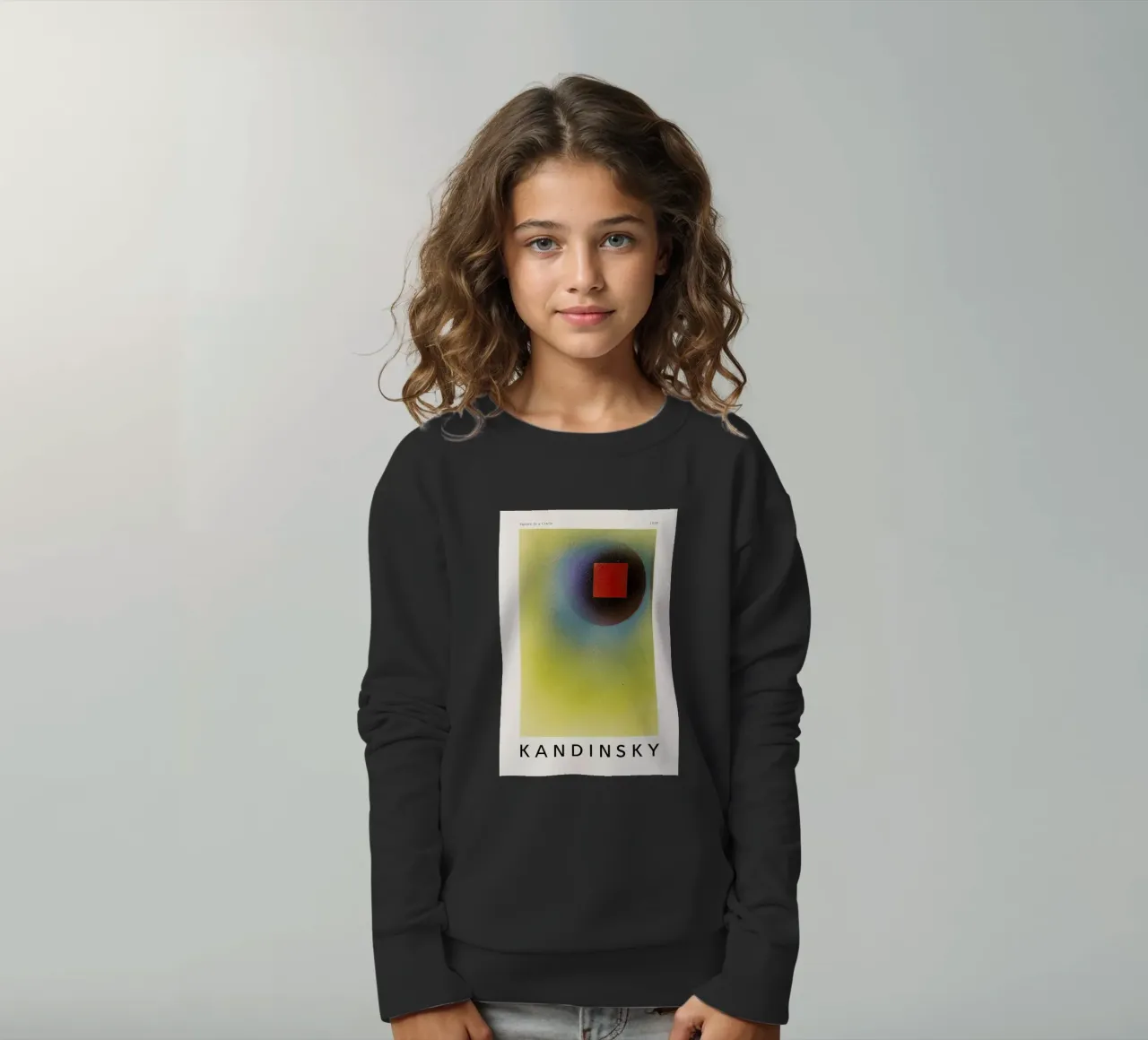 Kandinsky - Square in a Circle felpa bambino da ARTOTHEK