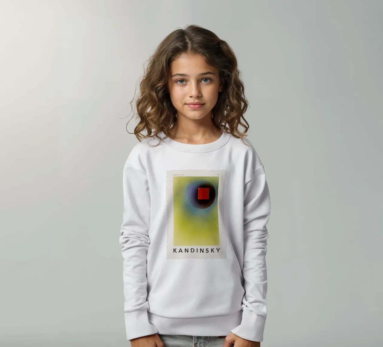 Kandinsky - Square in a Circle felpa bambino da ARTOTHEK