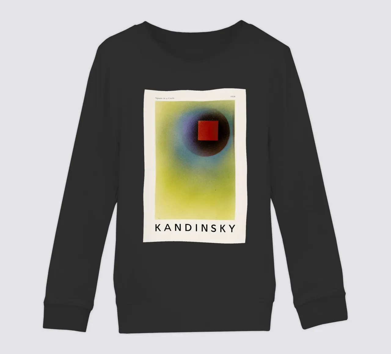 Kandinsky - Square in a Circle felpa bambino da ARTOTHEK