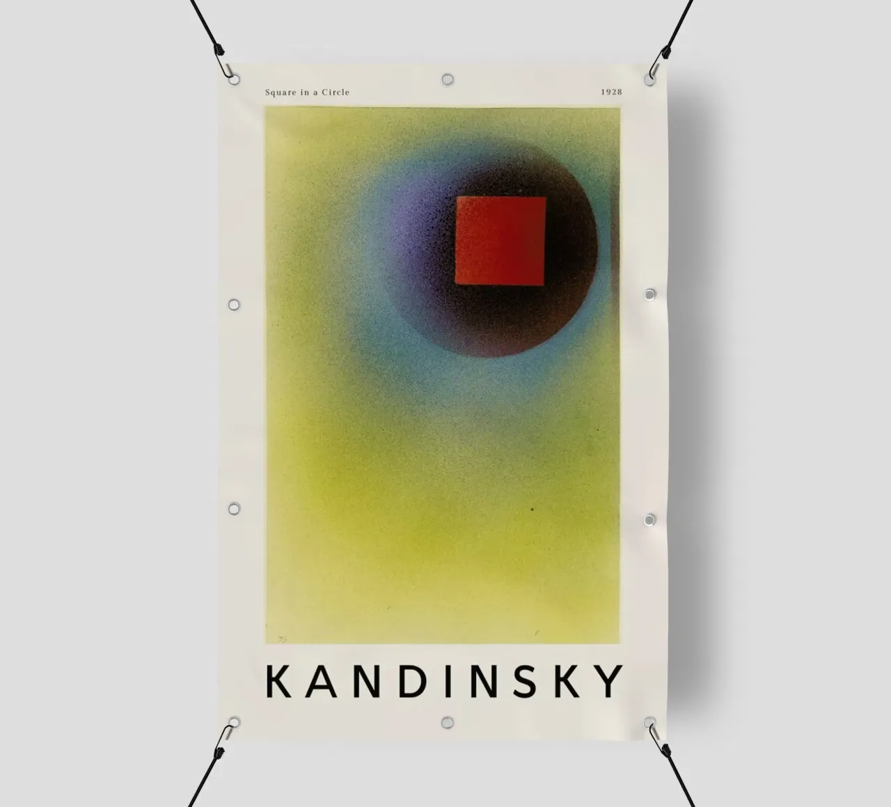 Kandinsky - Square in a Circle telo in pvc da ARTOTHEK