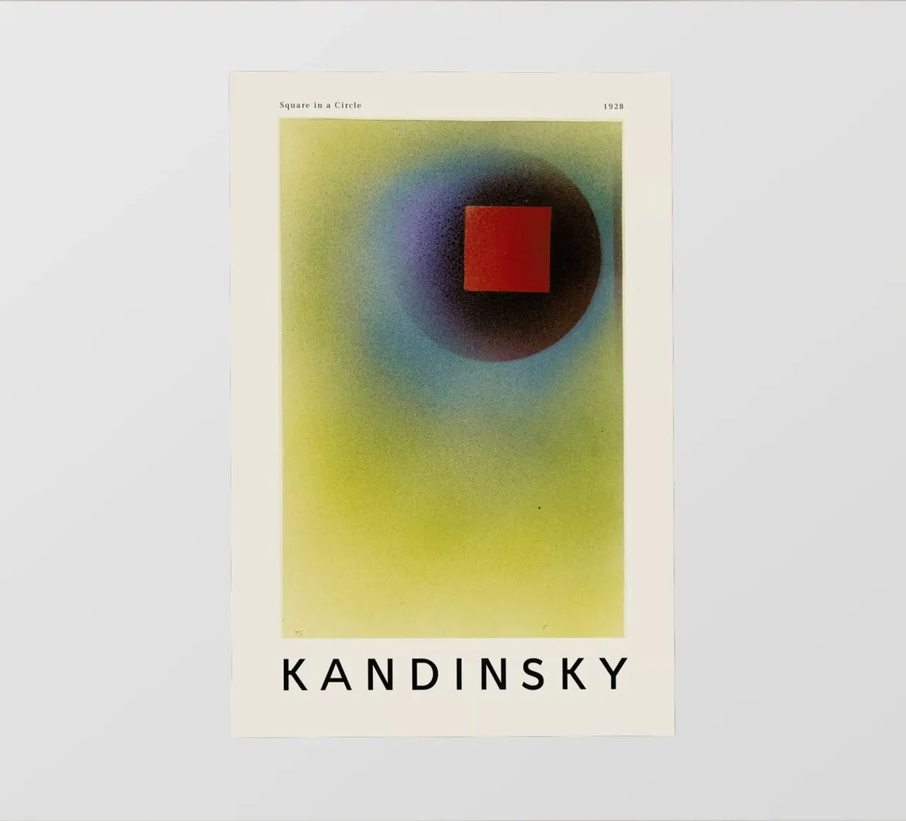 Kandinsky - Square in a Circle telo in pvc da ARTOTHEK