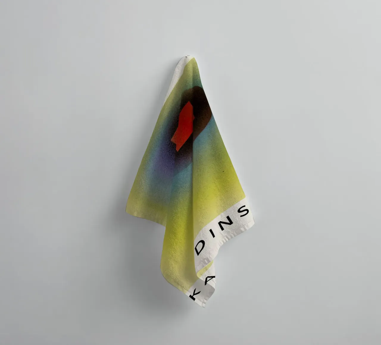 Kandinsky - Square in a Circle asciugamano da bagno da ARTOTHEK