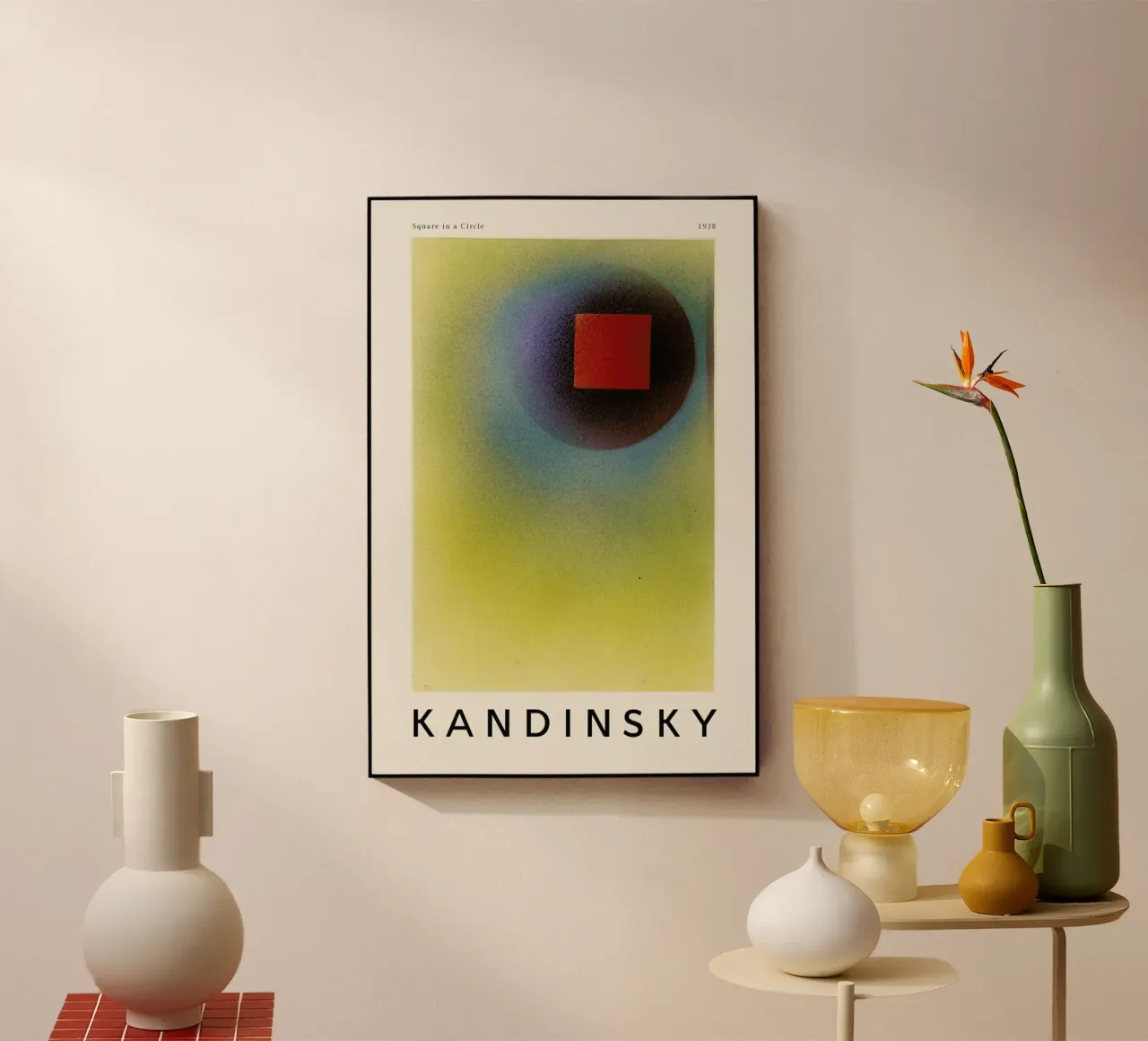 Kandinsky - Square in a Circle plexiglass da ARTOTHEK