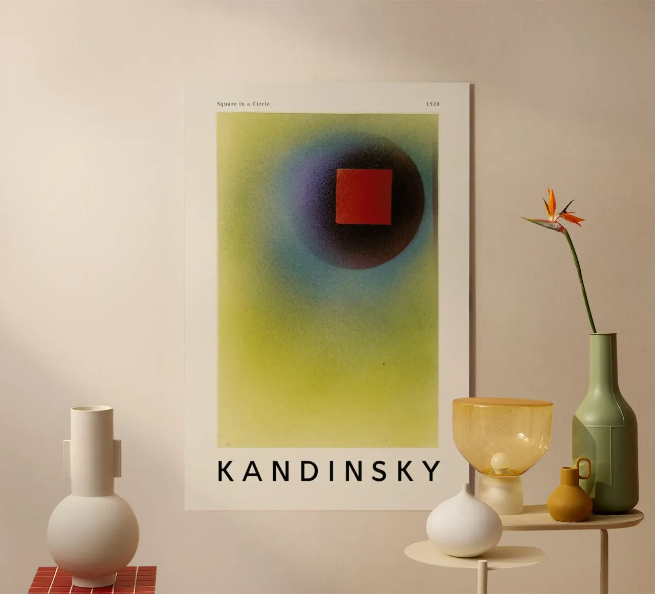 Kandinsky - Square in a Circle plexiglass da ARTOTHEK