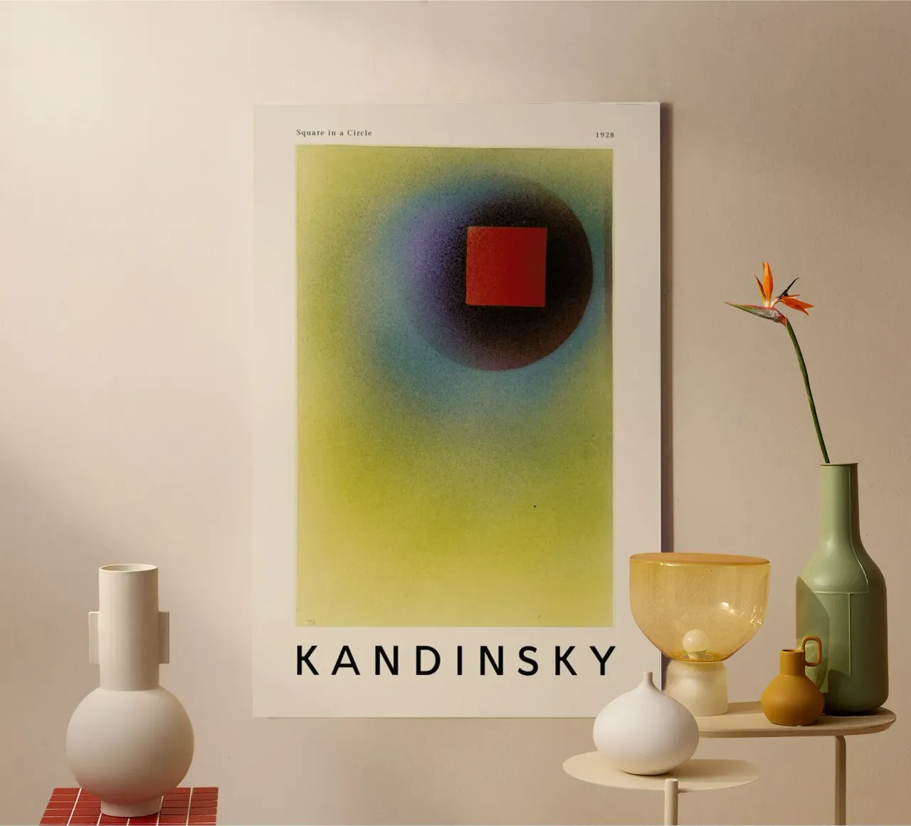 Kandinsky - Square in a Circle tela da ARTOTHEK