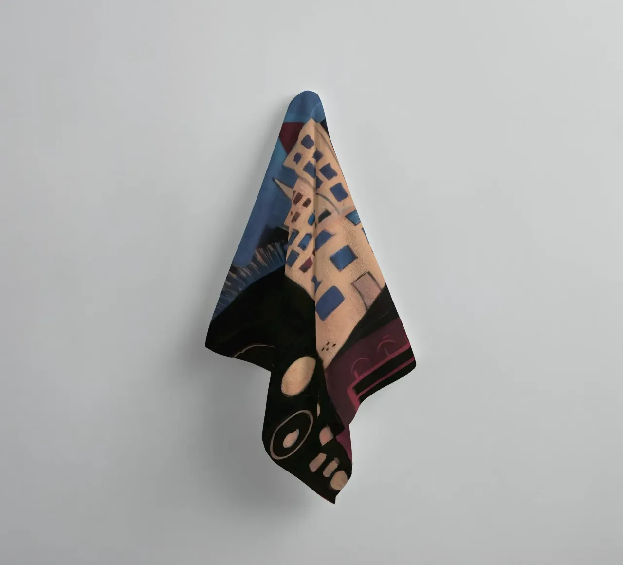 Surreal Urban Encounter towel by Lunar Templar
