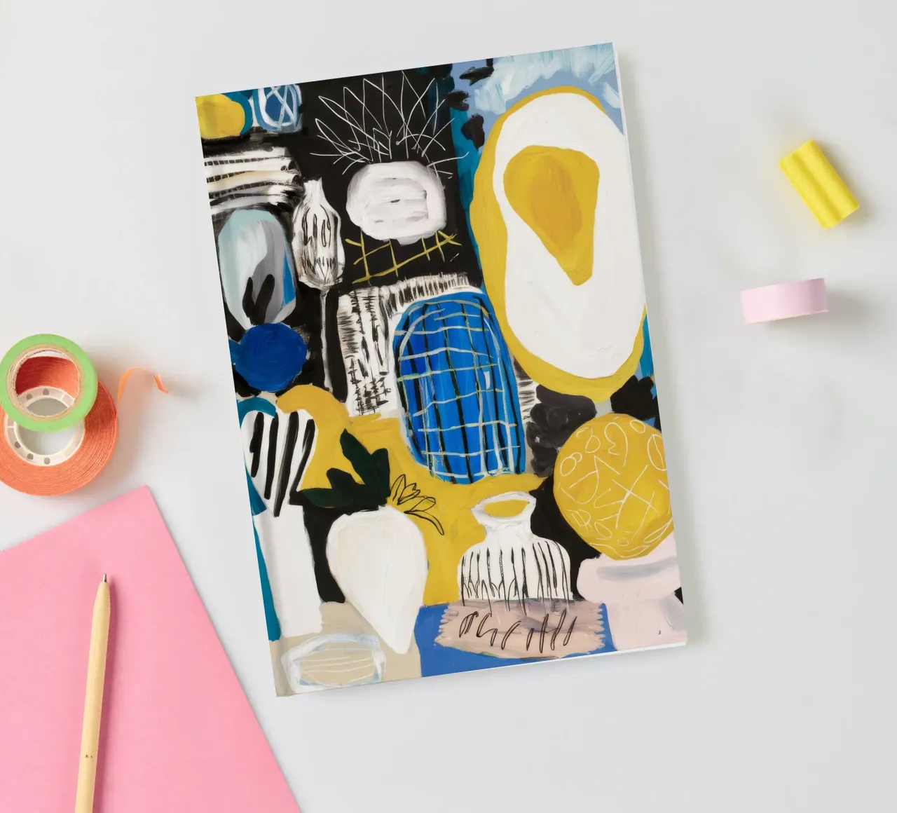 Abstract Color Symphony notebook by Lunar Templar
