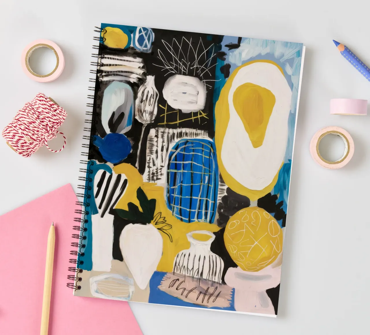 Abstract Color Symphony spiral notebook by Lunar Templar
