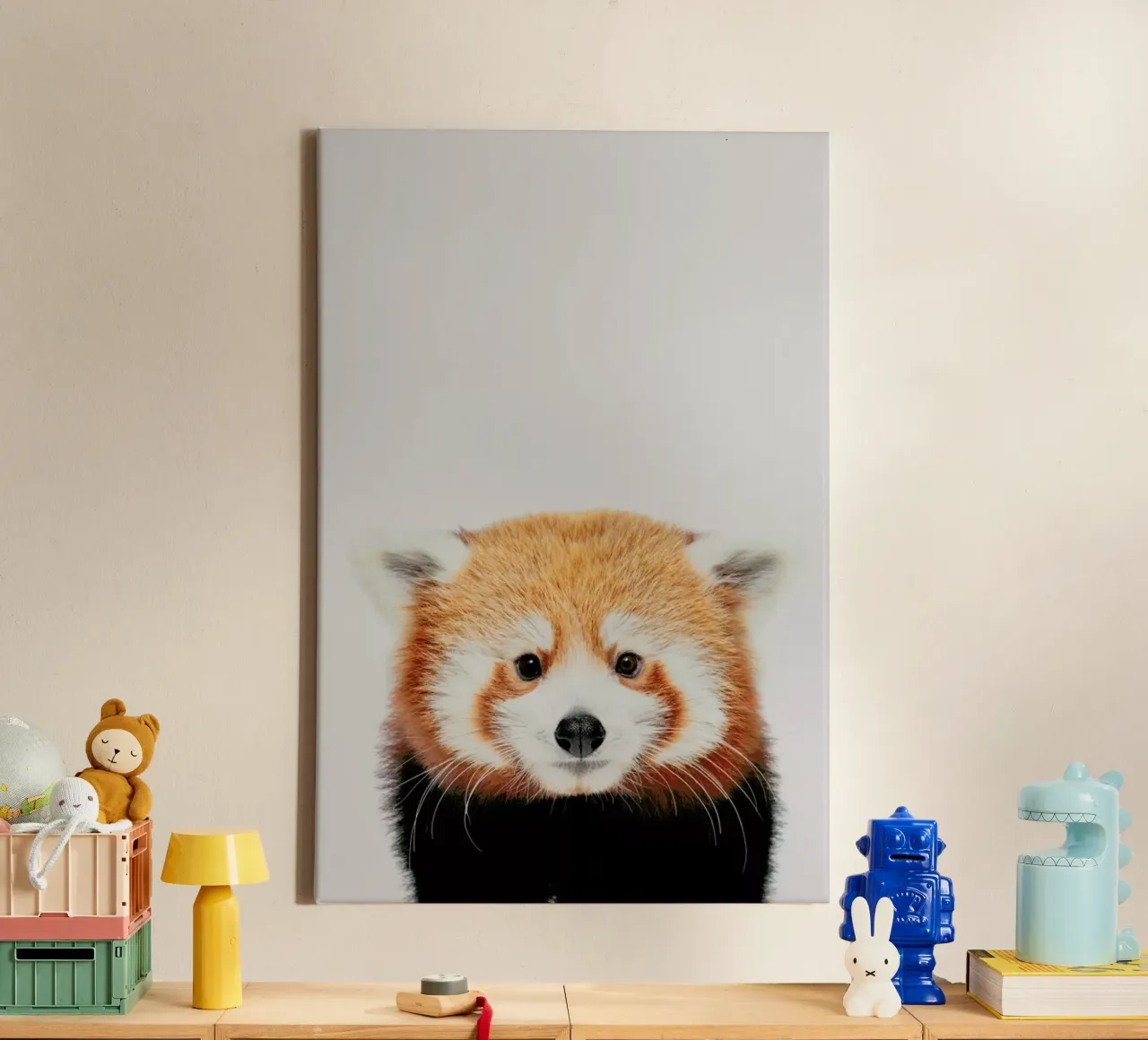 Red Panda II tela con Cornice a cassetta da Paws & Claws