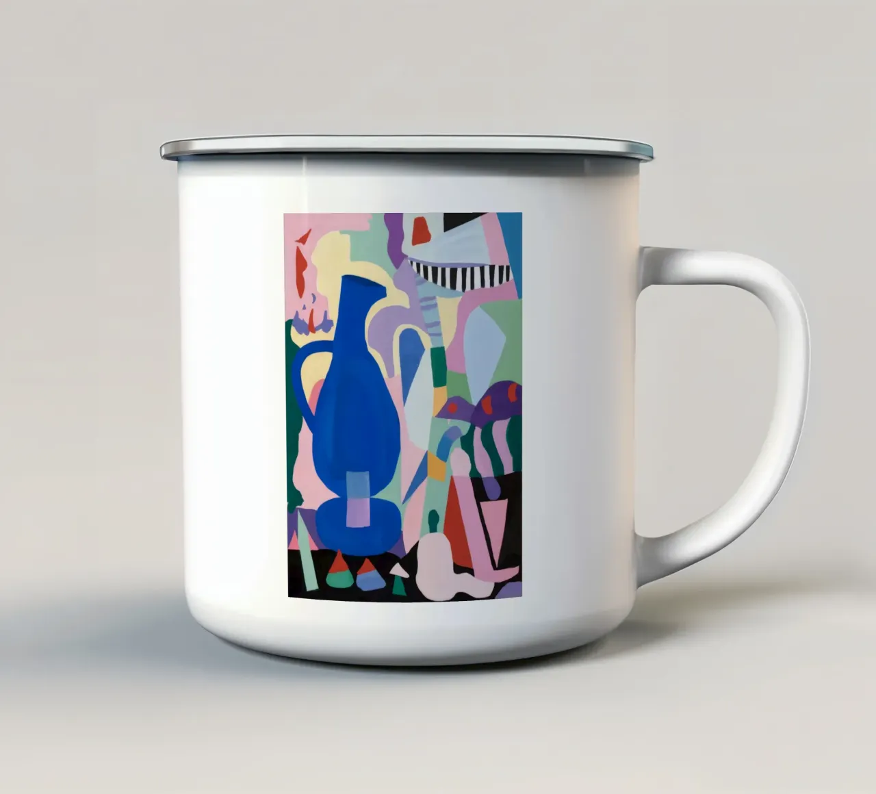 Vaso geometrico Harmony tazza in smalto da Lunar Templar