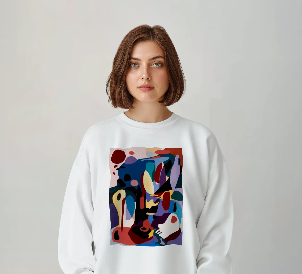 Mutiger abstrakter Ausdruck Sweatshirt von Lunar Templar