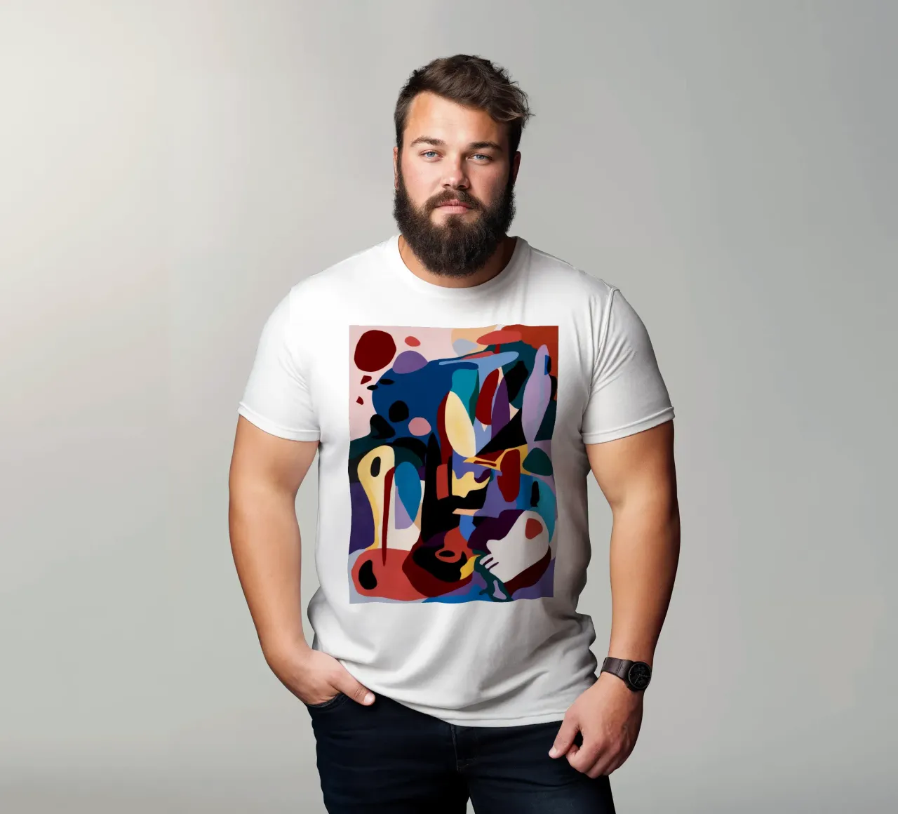 Espressione astratta in grassetto t-shirt da Lunar Templar