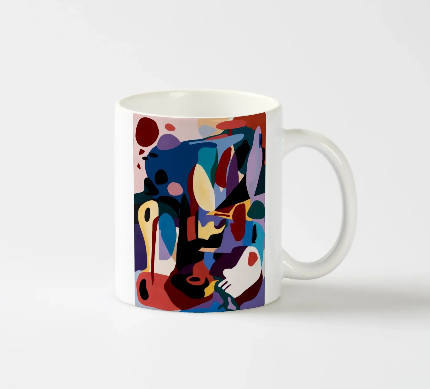 Bold Abstract Expression ceramic mug by Lunar Templar