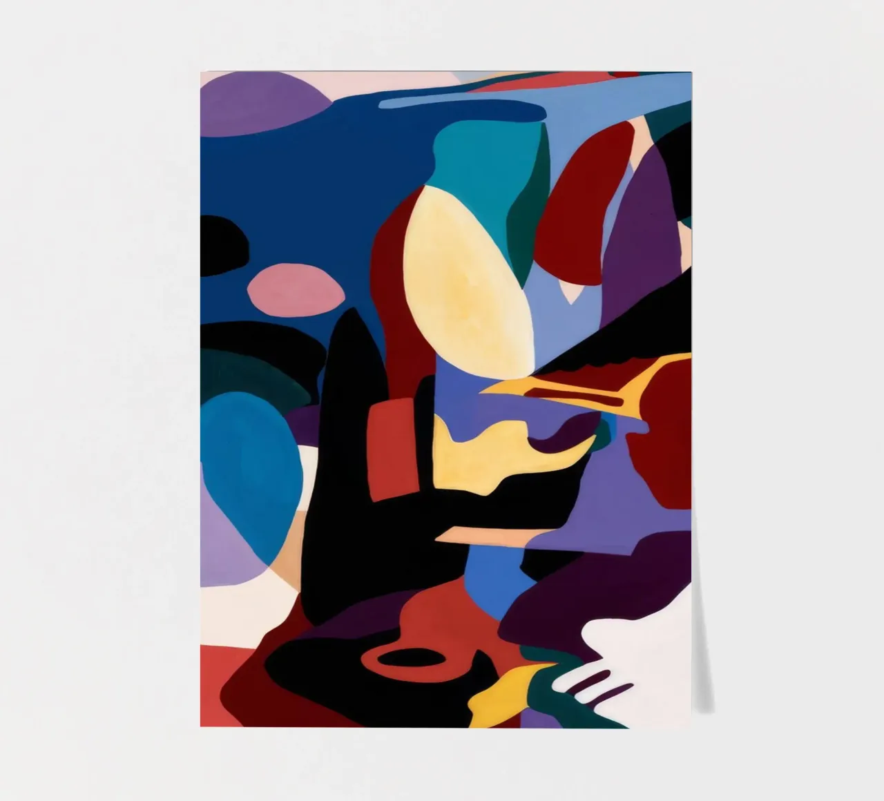 Bold Abstract Expression sticker sheet by Lunar Templar