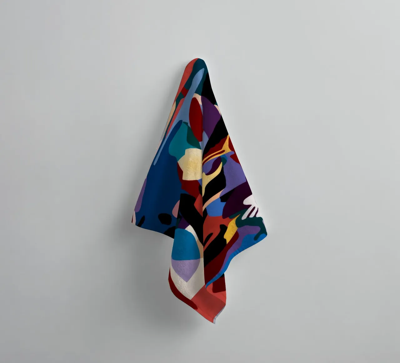 Bold Abstract Expression towel by Lunar Templar