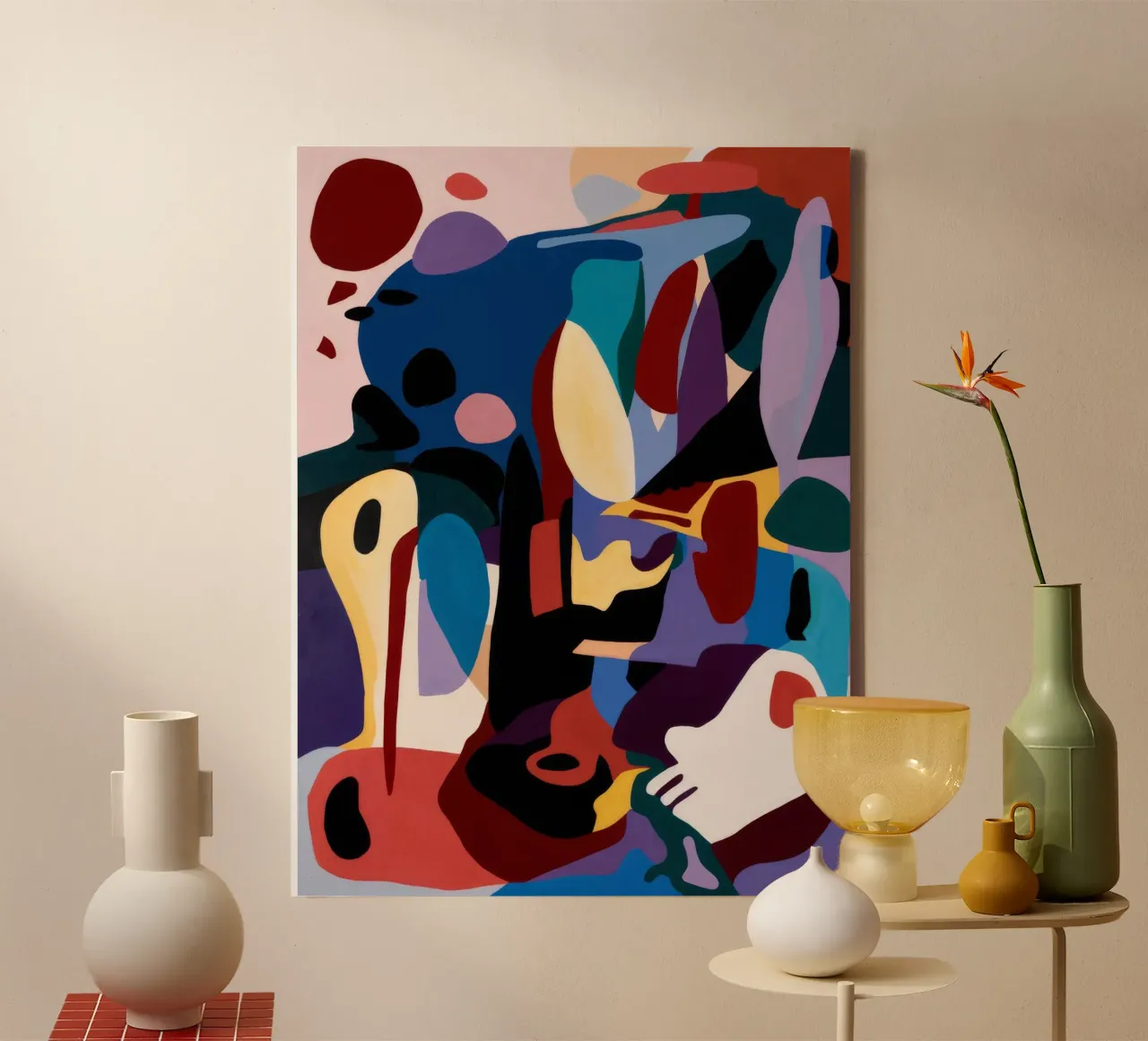 Bold Abstract Expression canvas by Lunar Templar