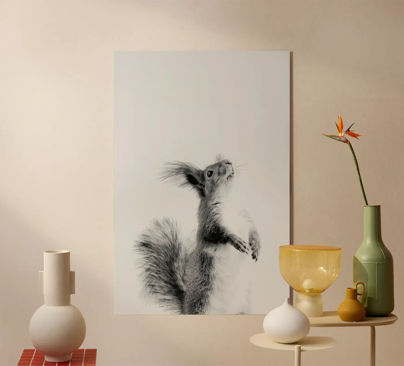 Red Squirrel III acryl van Paws & Claws