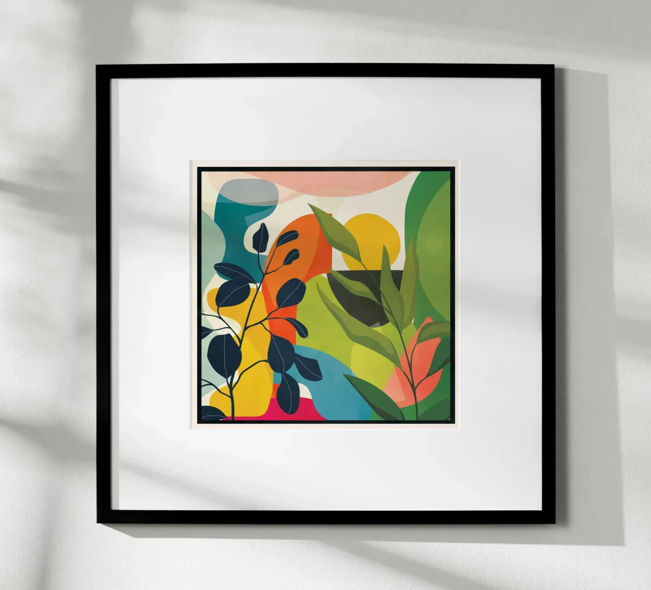 Sunrise Garden 1 poster con telaio in legno da Flow Line