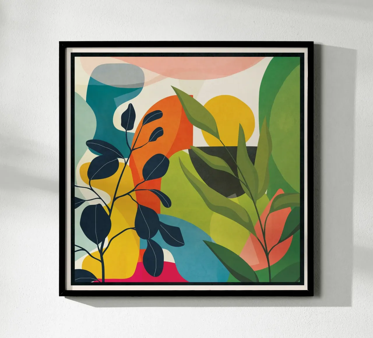 Sunrise Garden 1 poster con telaio in legno da Flow Line