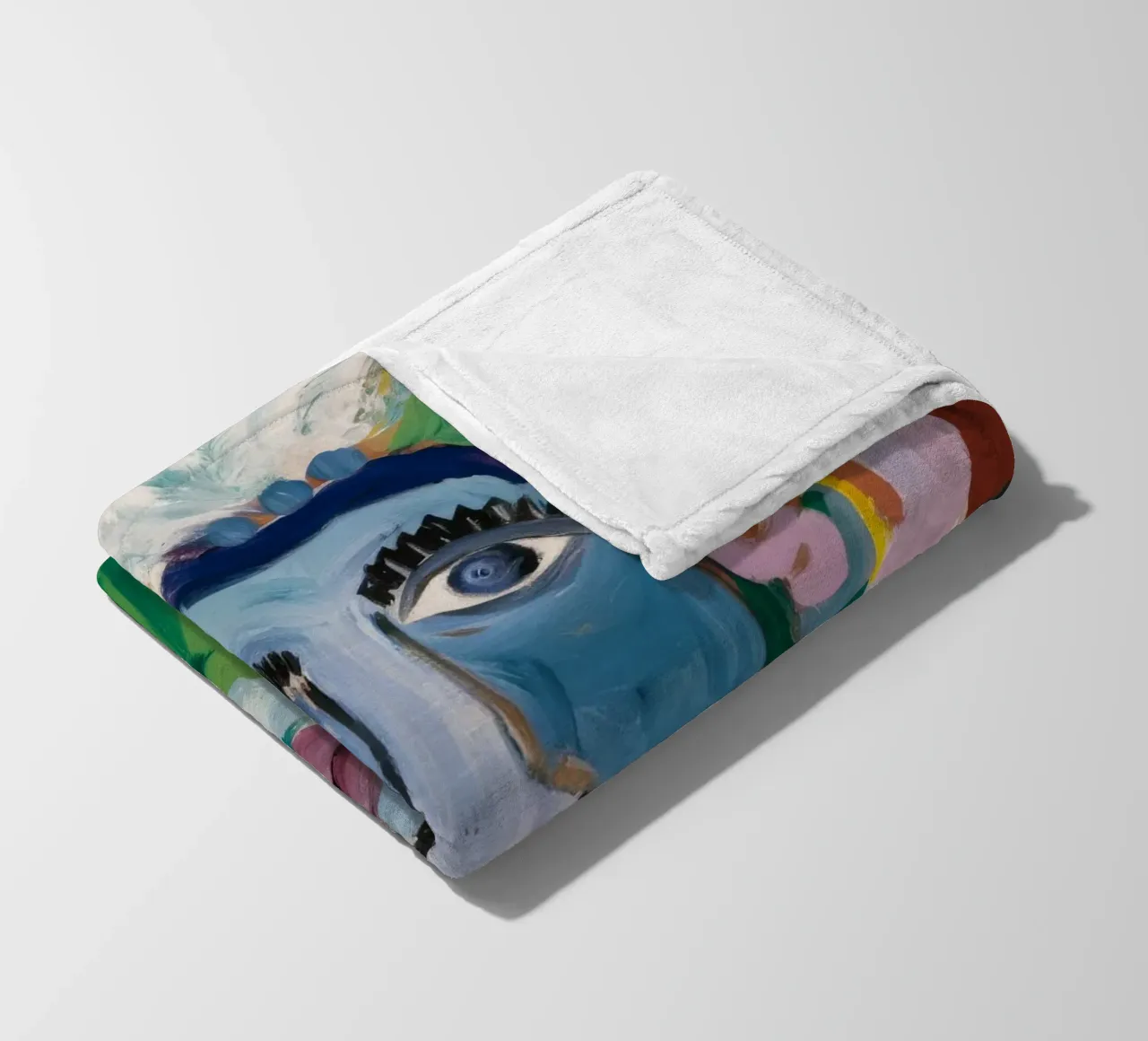 Eclectic Abstract Fusion fleece blanket by Lunar Templar
