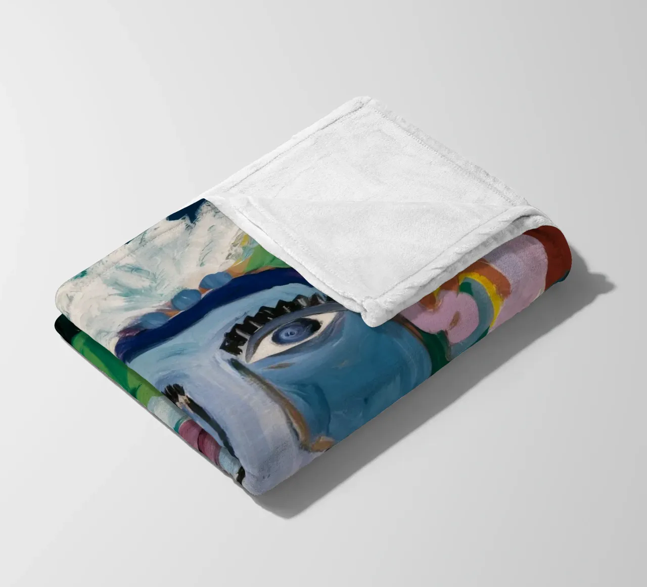 Eclectic Abstract Fusion fleece blanket by Lunar Templar