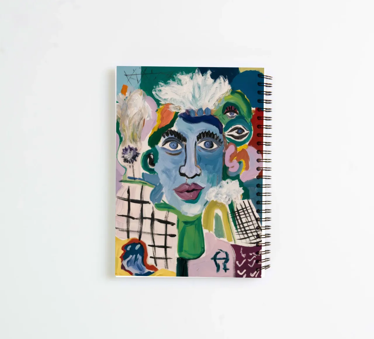 Eclectic Abstract Fusion spiral notebook by Lunar Templar