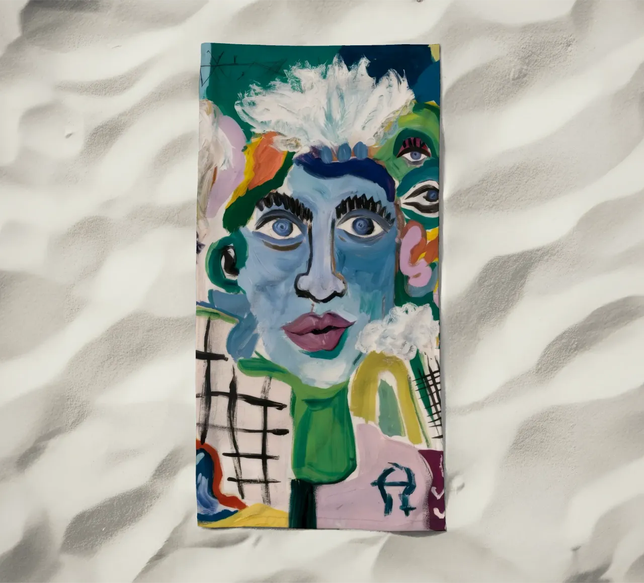 Eclectic Abstract Fusion beach towel by Lunar Templar