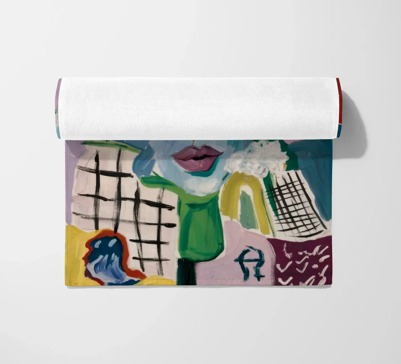 Eclectic Abstract Fusion beach towel by Lunar Templar
