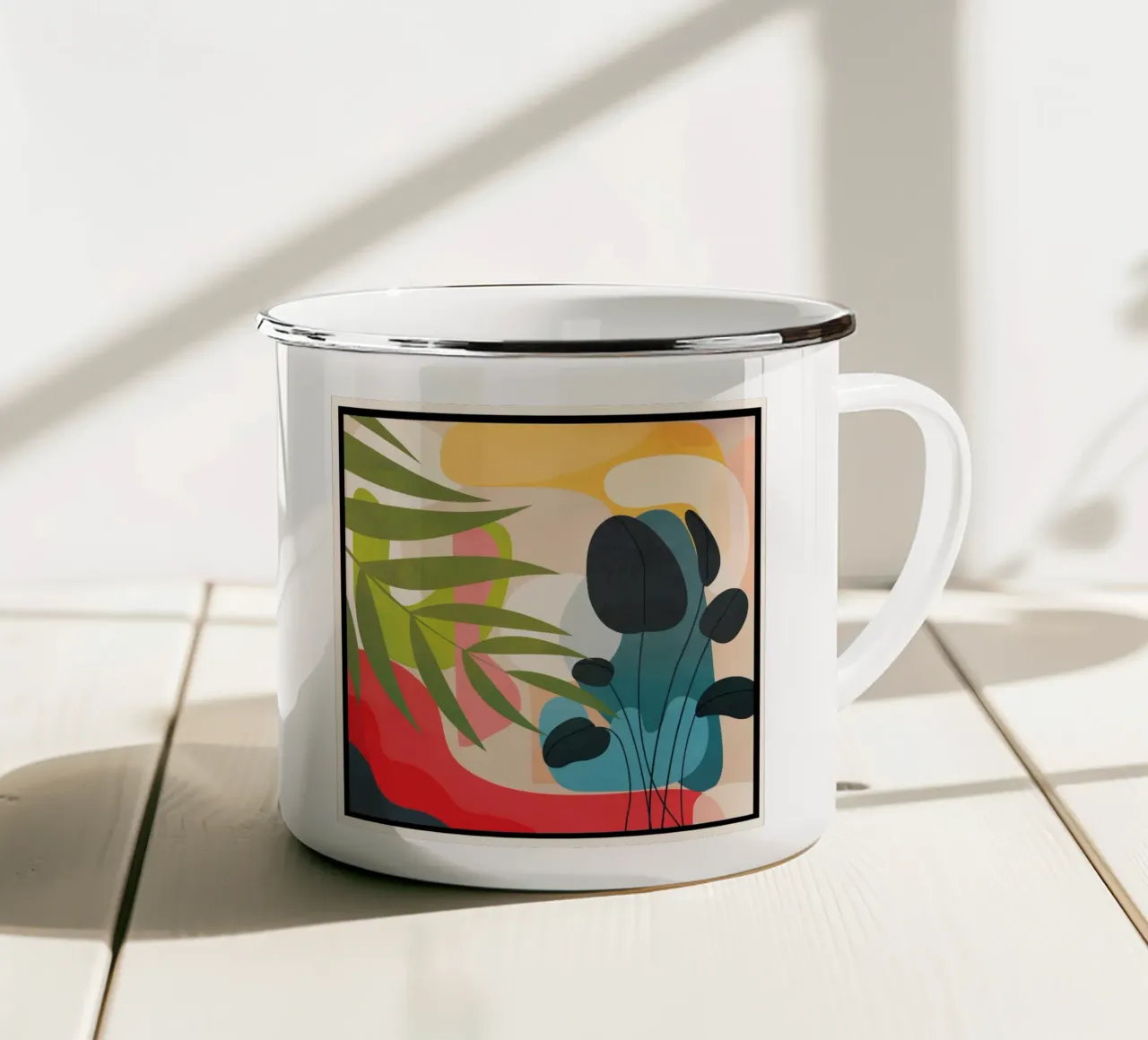 Sunrise Garden 2 tazza in smalto da Flow Line