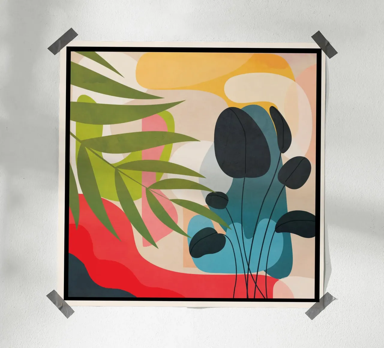 Sunrise Garden 2 poster con telaio in legno da Flow Line