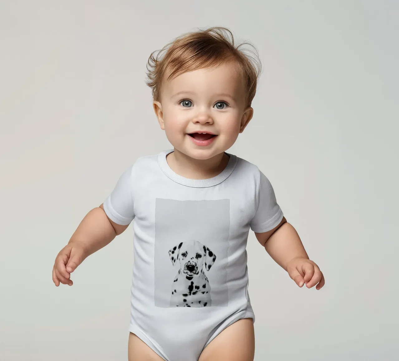 Dalmatian Puppy II body neonato maniche corte da Paws & Claws