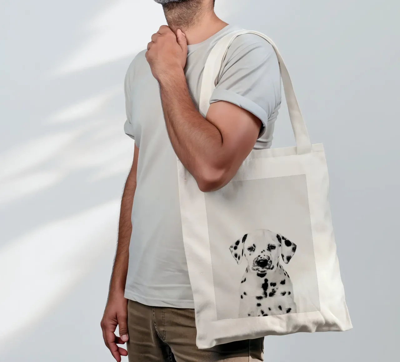 Dalmatian Puppy II borsa in juta da Paws & Claws