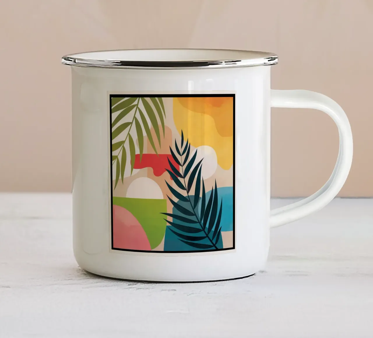 Sunrise Garden 4 tazza in smalto da Flow Line