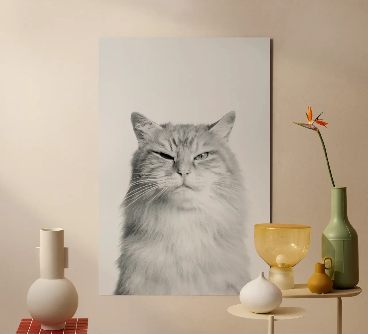 Scowl II alluminio dibond da Paws & Claws