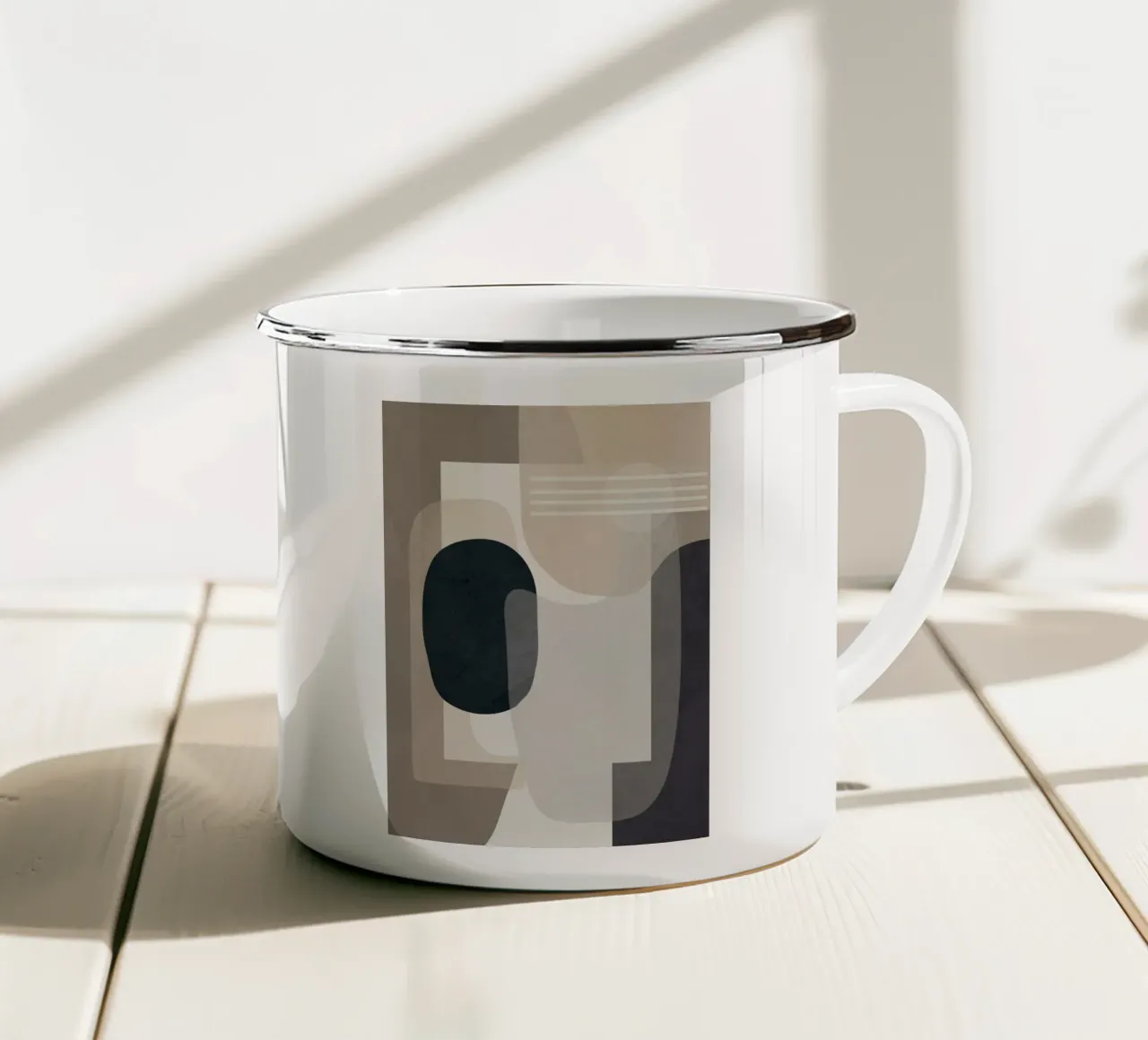 Abstract Geometric Art 52 tazza in smalto da cityart