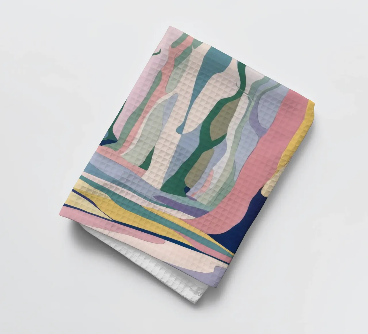 Pastel Forest Serenity tea towel by Lunar Templar
