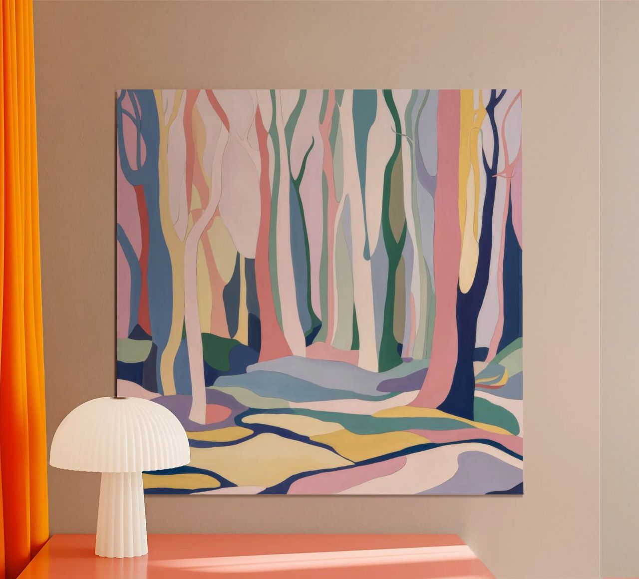 Pastell Wald Gelassenheit Poster von Lunar Templar