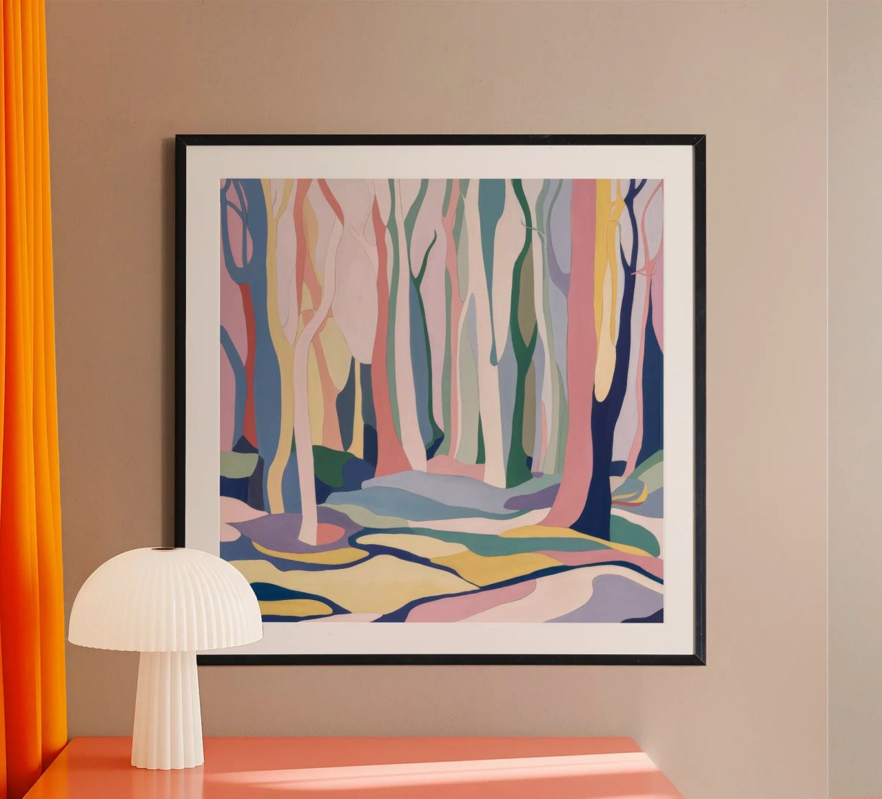 Pastell Wald Gelassenheit Poster von Lunar Templar