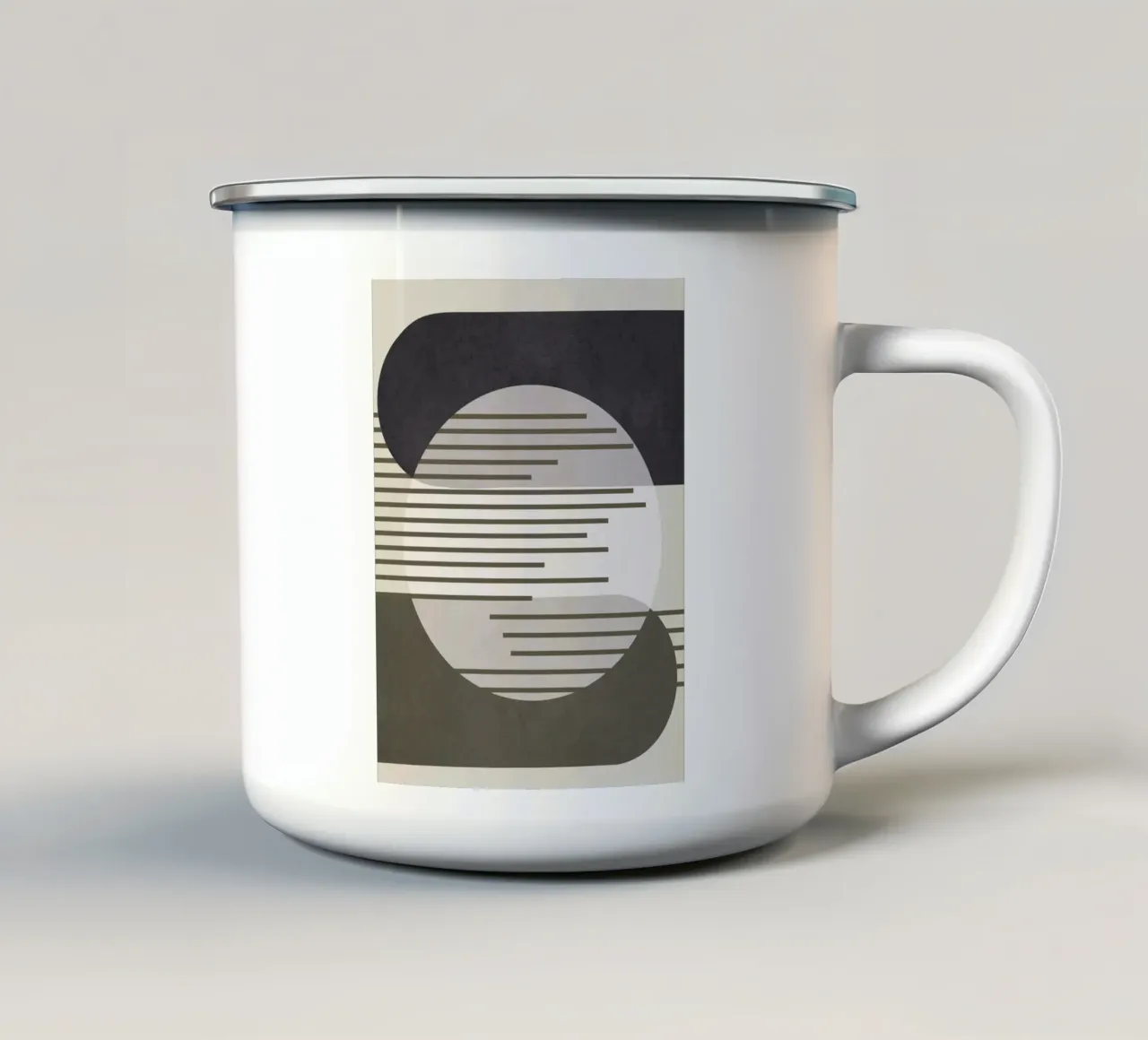 Abstract Geometric Art 54 tazza in smalto da cityart