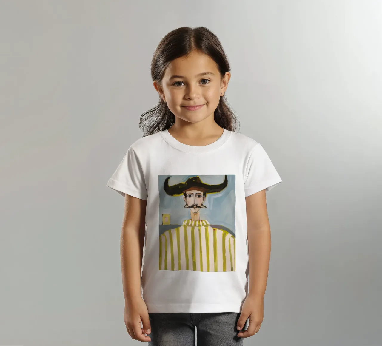 Striped Hat Mystery kids t-shirt by Lunar Templar