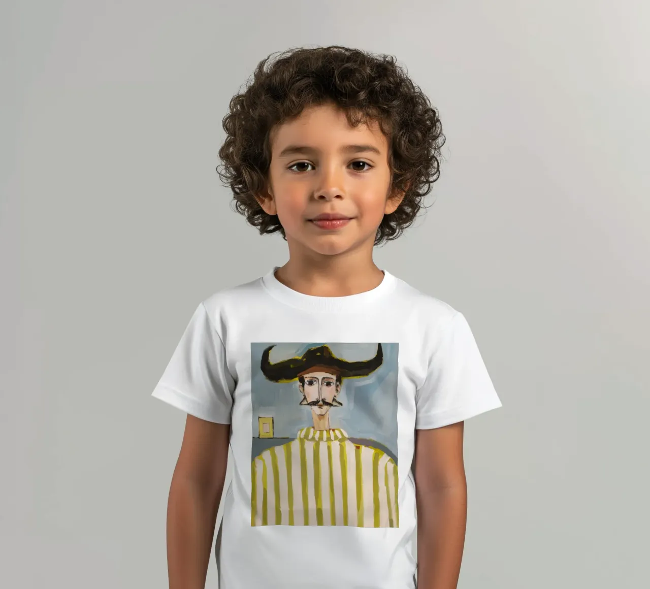 Striped Hat Mystery kids t-shirt by Lunar Templar