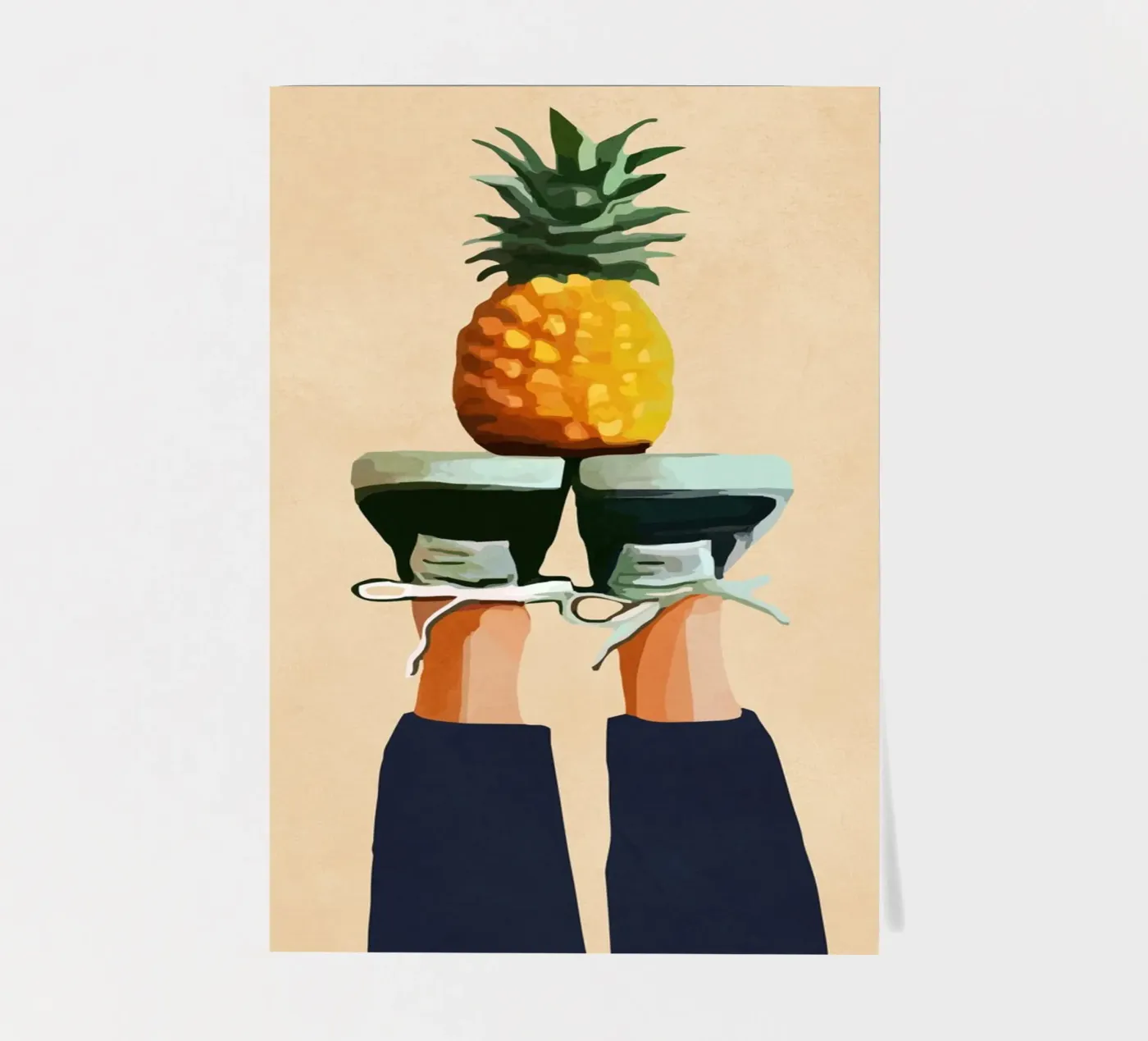 Pineapple stickervel van cityart