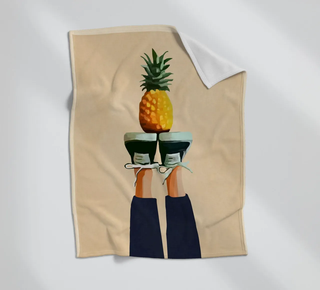 Pineapple coperta in pile da cityart