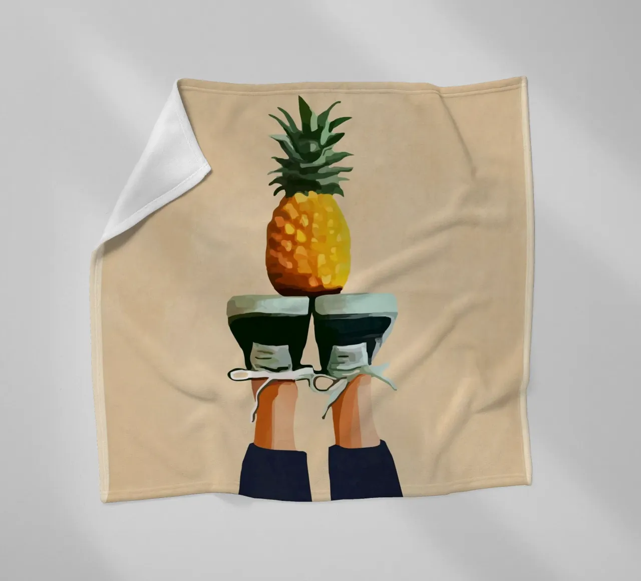 Pineapple coperta in pile da cityart