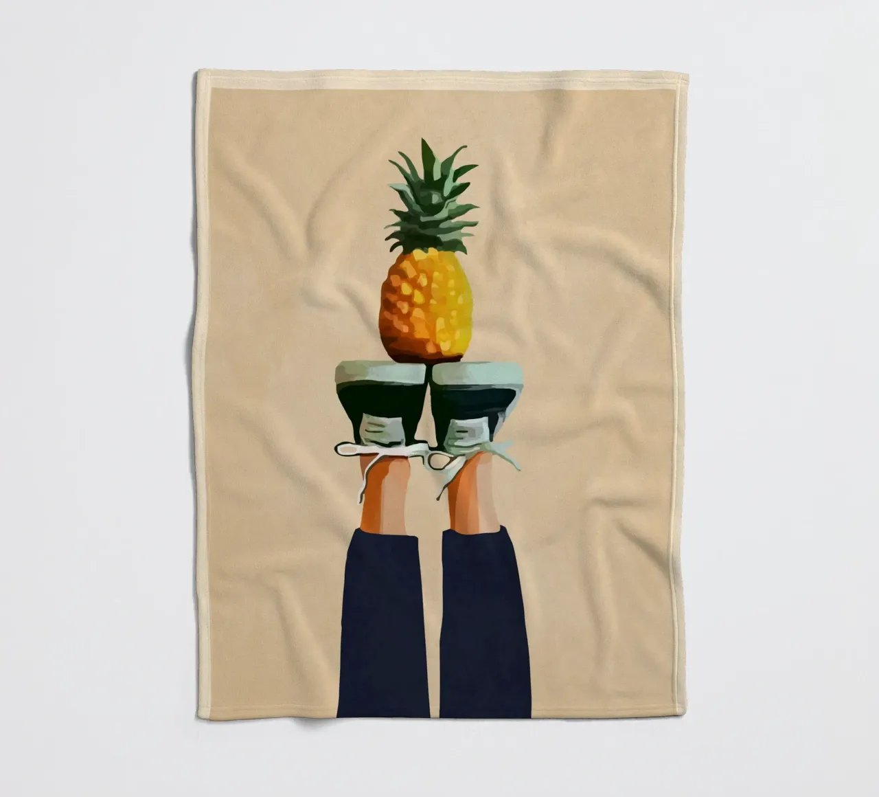 Pineapple Fleecedecke von cityart