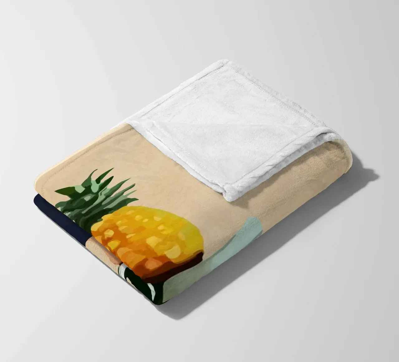 Pineapple coperta in pile da cityart
