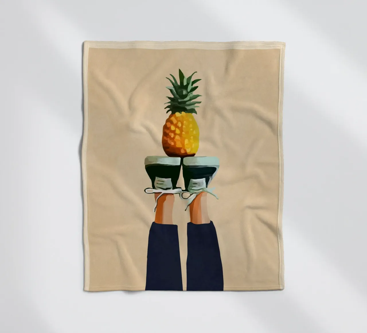 Pineapple coperta in pile da cityart