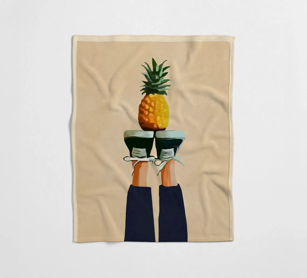 Pineapple Fleecedecke von cityart