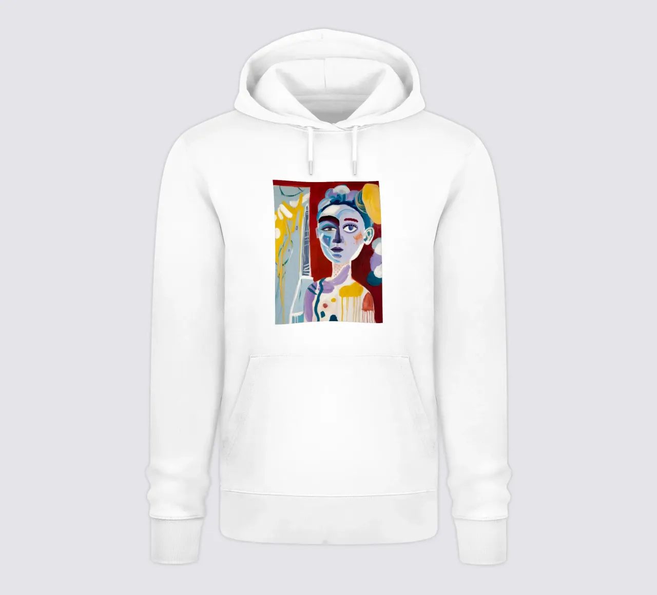 Volto astratto colorato felpa con cappuccio da Lunar Templar